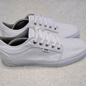 Vans Men's White Canvas Sneakers